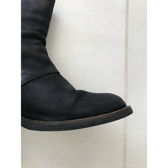 D. Co Copenhagen Leather Side Zip Ankle Boots Black - Picture 6 of 11